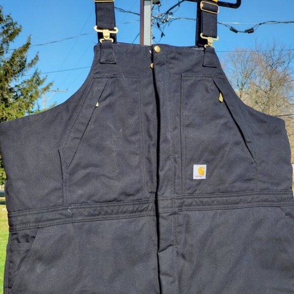 Carhartt Quilted Double Knee Bib Overalls Men's Size 3X Short NWOT Insulated - Picture 3 of 8